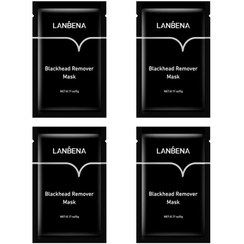 تصویر پک 4 عددی ماسک بینی مدل Ni لنبنا Lanbena Blackhead Rimover Mask 4Pcs