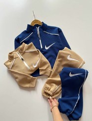 تصویر اسپرت/نیم زیپ/نایک - سایز۶۵:پهنا۵۲/بلندی۶۲/قدشلوار۹۳ / کرم 