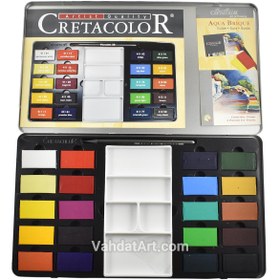 تصویر آبرنگ 20 رنگ کرتاکالر مدل Aquarelle Block 