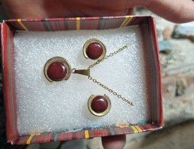 تصویر نیم ست عقیق جاسپر 