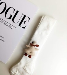 تصویر جورابشلواری بچگانه عروسکی - سفید / S:یک تاسه سال / اردک 