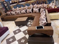 تصویر مبل ال دسته دوبل با جلومبلی ۱۰ نفره - ۱۰ 