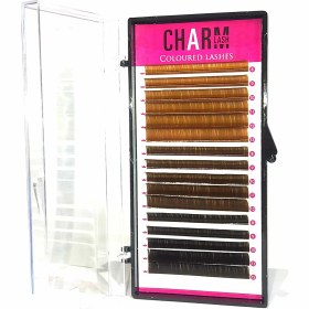 تصویر پالت قهوه ای میکس 7 صدم فر دی چارم لش Brown Mix 0.07 D Charm Lash