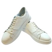 تصویر کفش چرم ونس مردانه رنگ سفید 