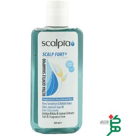 تصویر شامپو موهای تازه کاشته شده اسکالپیا Scalp Fort Plus Ultra Gentle Shampoo Scalpia 