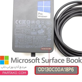 تصویر آداپتور تبلت مایکروسافت 12V/2.58A مدل Surface 1625 ا Microsoft Tablet AC Adapter Model NO. Surface 1625 Microsoft Tablet AC Adapter Model NO. Surface 1625