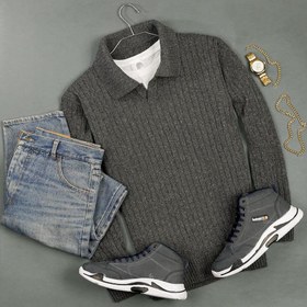 تصویر بافت مردانه Collar_Grey مدل 3683 