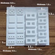 تصویر قالب سیلیکونی بلوک و آجر بتنی مینیمال 