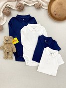 تصویر بادی مجلسی یقه دار آستین بلند و آستین کوتاه اورجینال برند H&M 