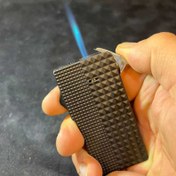 تصویر فندک چاقو دار شعله اتمی فلزی و کارتی 