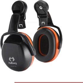 تصویر گوشی صداگیر روکلاهی ایر ماف نارنجی مدل Hellberg SEC 3C 