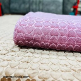 تصویر پتو یک نفره روشا سایز ۲۲۰×۱۴۰ نرم و لطیف قرمز 