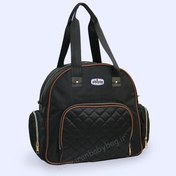 تصویر کیف وسایل کودک چیکو آوا مشکی-عسلی 