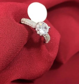 تصویر انگشتر تک نگین 