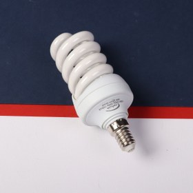 تصویر لامپ کم مصرف 15 وات خزرشید مدل تمام پیچ پایه E14 بسته 10 عددی 