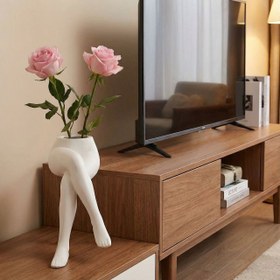 تصویر گلدان طرح پا 2 عددی 