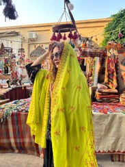 تصویر شال هندی لیمویی 