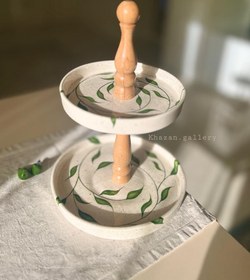 تصویر ست پذیرایی برگ سبز 