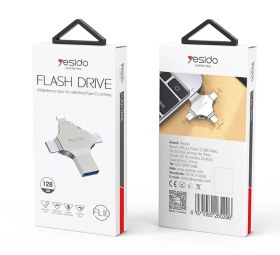 تصویر مبدل و فلش مموری یسیدو مدل FL10 ظرفیت 64 گیگابایت YESIDO FL10 FLASH DRIVE 64G