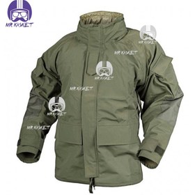 تصویر ست کاپشن و شلوار بادگیر هلیکون مدل American pants jacket رنگ سبز ارتشی 