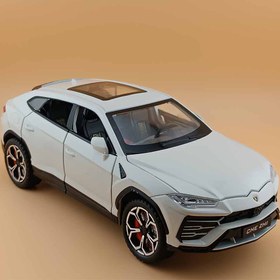 تصویر ماشین فلزی لامبورگینی اوروس 1:24 دودزا موزیکال و درب بازشو Lamborghini Urus 1:24 