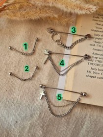 تصویر پیرسینگ ایندستریال محوری 