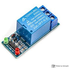 تصویر ماژول رله ۵ ولت تک کانال ۱۰ آمپر 