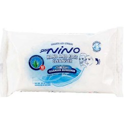 تصویر دستمال مرطوب پاک کننده مخصوص دست و صورت 10 عددی نینو Nino Hand And Face Cleanser Refresher Wet Wipes 10pcs