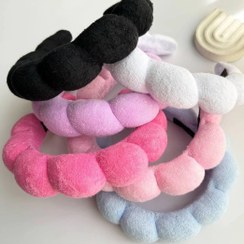 تصویر تل مو زنانه مدل مارشملو پینترستی 