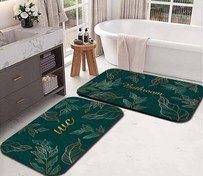 تصویر ست پادری حمام و دستشویی رویه مخمل مدل M2-41314 