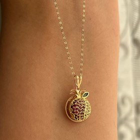 تصویر آویز طلا انار یلدا 