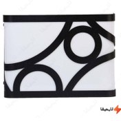 تصویر چراغ دیواری مدرن مستطیلی شکل هاتو مدل دایره 1724C 