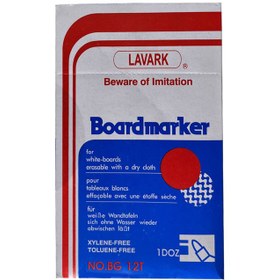 تصویر ماژیک وایت برد لاوارک مدل BG-12T بسته 12 عددی 