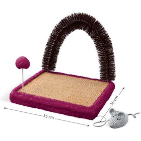 تصویر اسکرچر زمینی گربه نیناپت مدل برس دار Ninapet Ground Scratcher With Brush