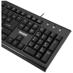 تصویر کیبورد سیم دار بیاند مدل BK 8305 - بدون روکش Beyond Wire Keyboard BK-8305
