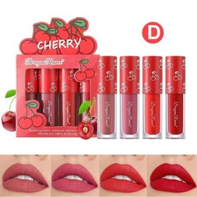 تصویر پک 4 عددی رژلب مایع میوه ای دراگون رانی - پک D Dragon ranee mini liquid lipstick