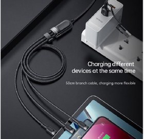 تصویر کابل فست شارژ چندکاره مک دودو Mcdodo Fast Charging Cable CA-8800 2 In 3 Mcdodo Fast Charging Cable CA-8800 2 In 3