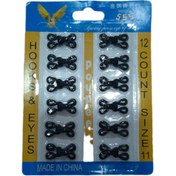 تصویر قزن روکشدار مشکی ۱۲عددی 