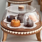 تصویر کاپ کیک چوبی مهره دار پایه دار 