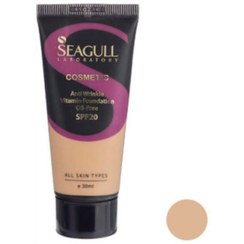 تصویر کرم پودر ضد چروک SPF20 سی گل حجم 30 میل - شماره 07 (Light Beige) Seagull Anti Wrinkle Foundation With SPF20 30ml No.07(Light Beige)