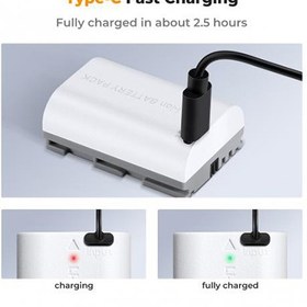 تصویر باطری دوربین کانن K&F LP-E6NH Battery with Type-C Fast Charging 