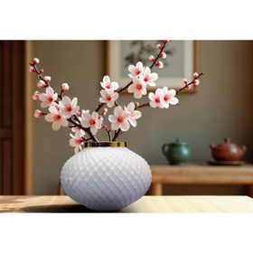 تصویر گلدان رومیزی بلوری کد ۱۱ 