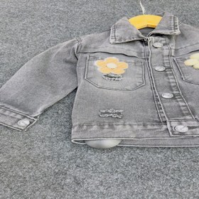 تصویر کت و شلوار لی دخترونه مدل گل_1872 