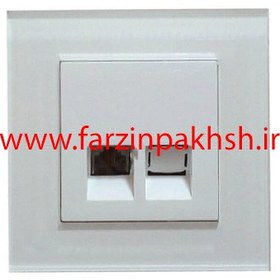 تصویر کلید تک پل دلند مدل آسا پلکسی سفید 