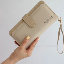 تصویر کیف پول زنانه آریانا بزرگ با جای کارت و زیپ داخلی 