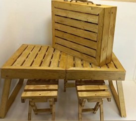 تصویر میز و صندلی تاشو مسافرتی چمدونی 