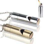 تصویر فندک بنزینی دلفین مدل Whistle طرح گردنبند 