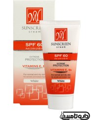 تصویر کرم ضد آفتاب مای بی رنگ ( سفید ) حاوی ویتامین مناسب پوست های خشک و معمولیSPF60 My Sunscreen whtie vitamins for Normal to Dry skin SPF60