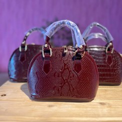 تصویر کیف آلبالویی ماریا Cherry bag