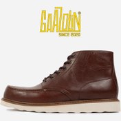 تصویر نیم بوت مردانه گازولین مدل گاراژ واید رنگ زرشکی 